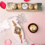 Floral and Sweet Rakhi Gift Set
