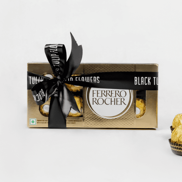 Ferrero Rocher Chocolate 8 Pcs (1) Buy Ferrero Rochers Chocolate 8 Pcs - Black Tulip Flowers