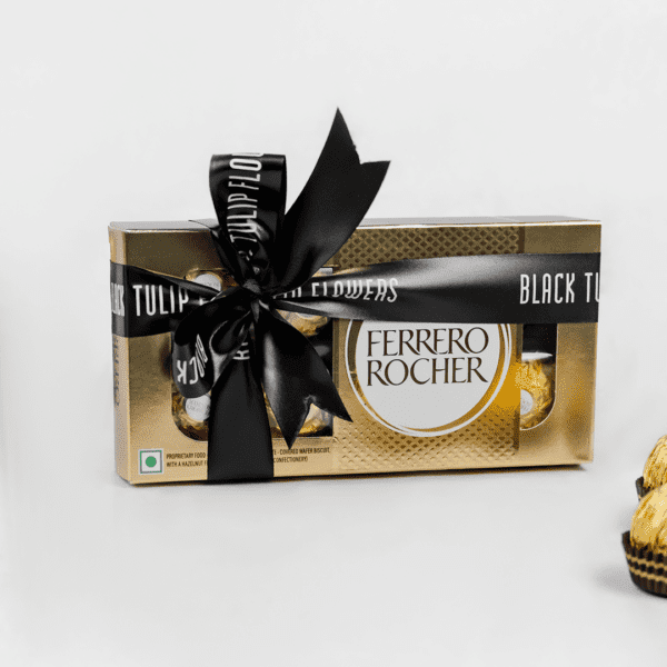 Ferrero Rocher Chocolate 8 Pcs (3) Buy Ferrero Rochers Chocolate 4 Pcs - Black Tulip Flowers