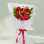 Ruby Red - 10 Red Roses Bouquet (3)